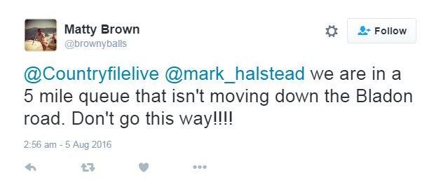 Matty Brown tweet