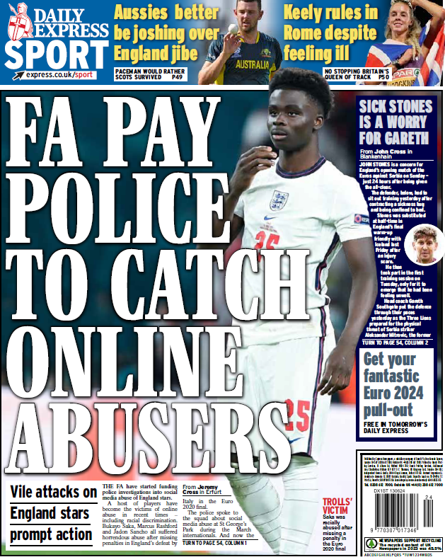 Express back page