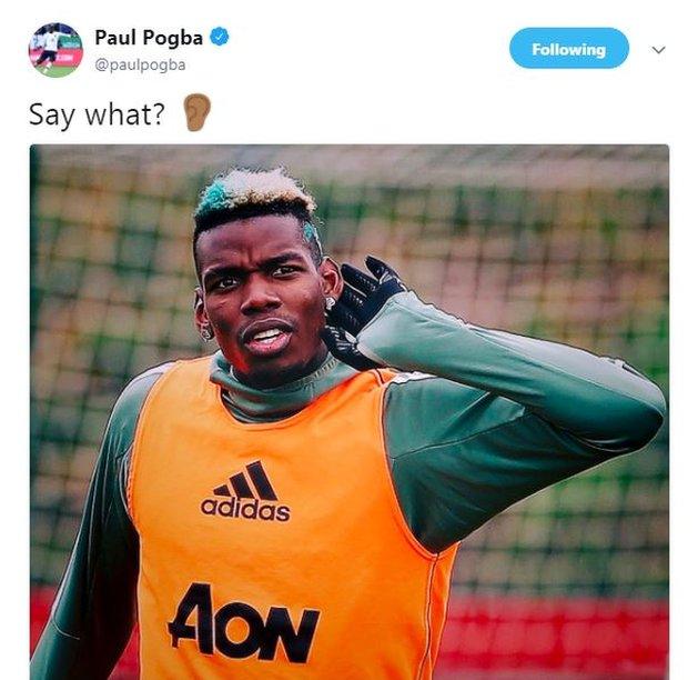 Paul Pogba tweet