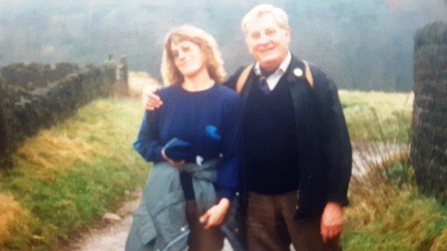 Photograph of Brian Bicat with daughter Kirsten