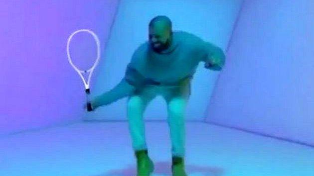 Meme of Drake with tennis racket