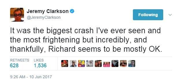 Jeremy Clarkson Tweet