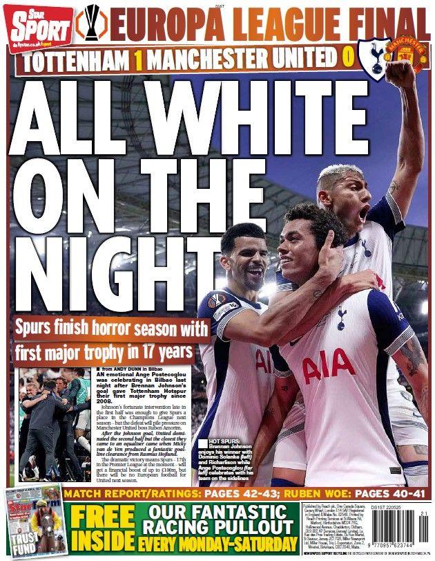 The back page of the Daily Star