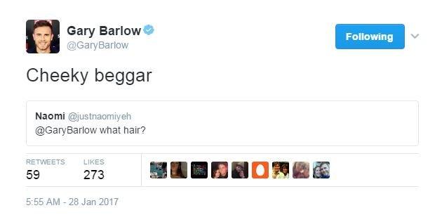 Gary Barlow tweet