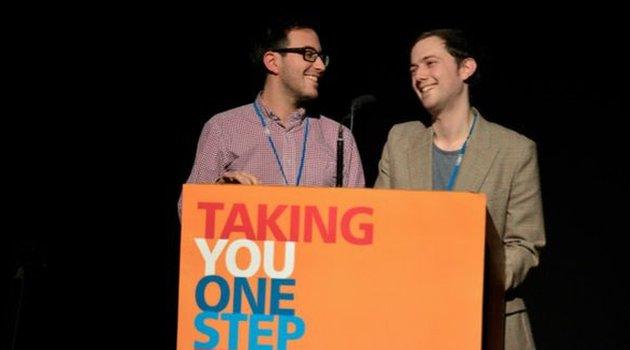 Richard Verber (right) with Oliver Marcus (left), co-chair of the Limmud Festival