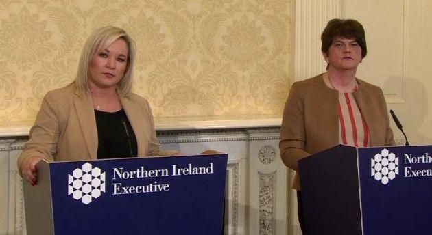 Arlene Foster and Michelle O'Neill