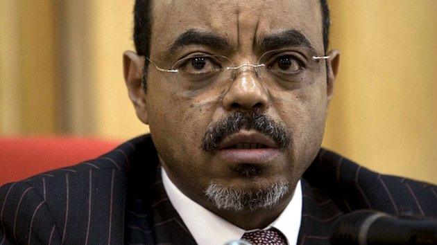 Ethiopian Prime Minister Meles Zenawi pictured in 13 April 2009 (file picture)