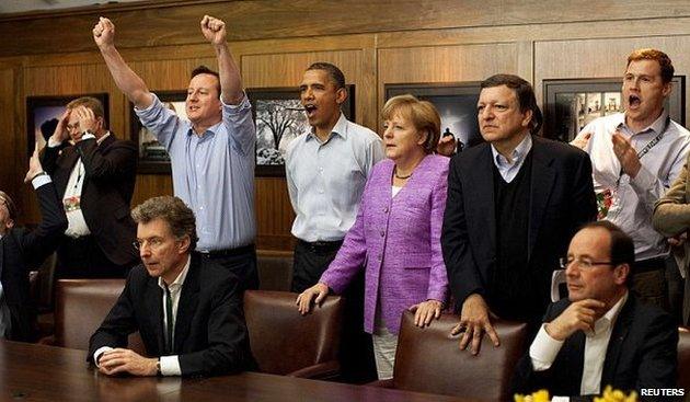 World leaders react to a Champions League goal