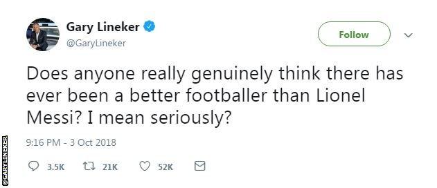 Gary Lineker Twitter