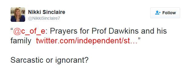 Dawkins tweet