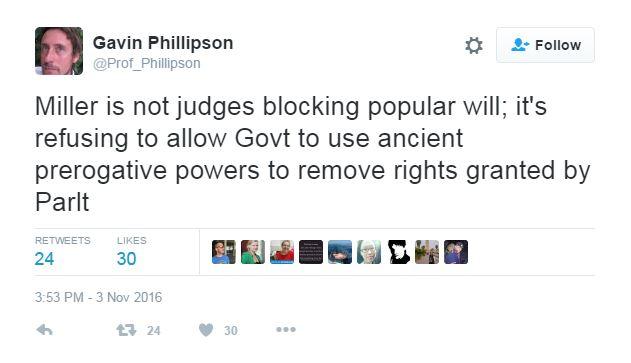 Durham University law professor tweets