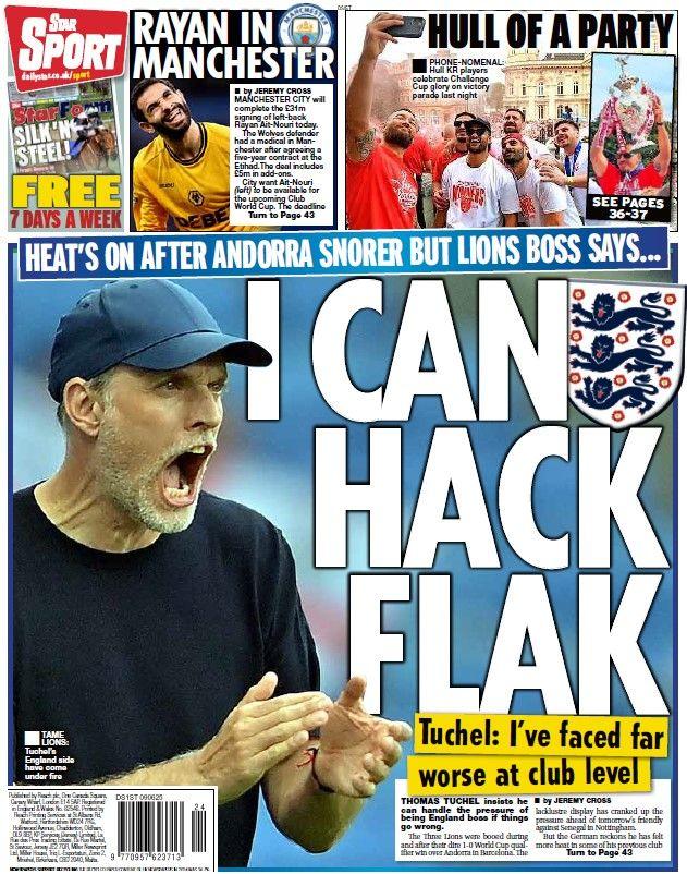 The back page of the Daily Star