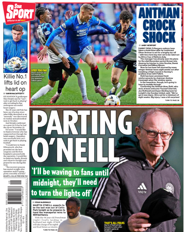 Daily Star back page