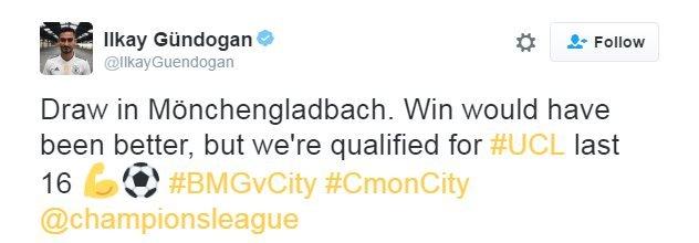 Ilkay Gundogan on Twitter