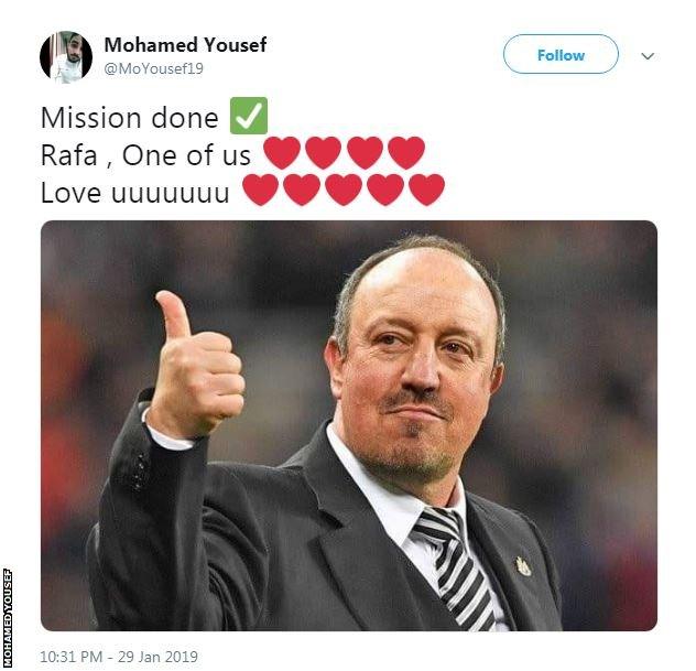 Mohamed Yousef Tweet