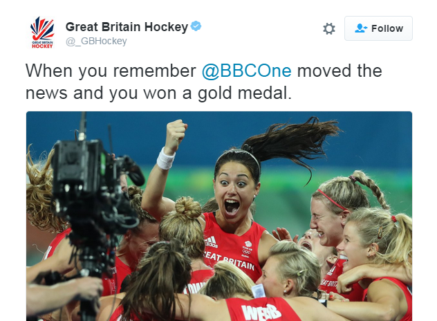 Great Britain Hockey tweet