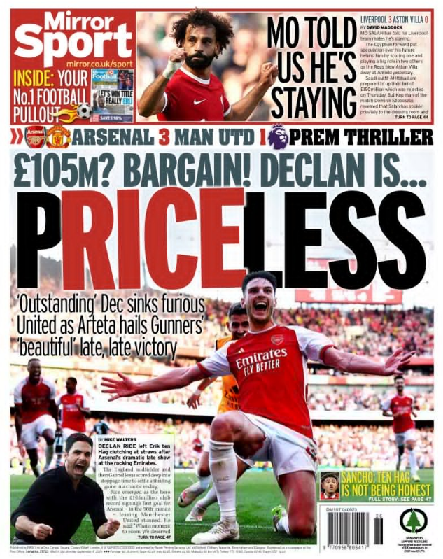 Monday s Back Pages BBC Sport Monday s back pages bbc sport