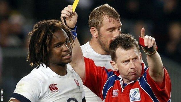 Marland Yarde is sent to the sin-bin