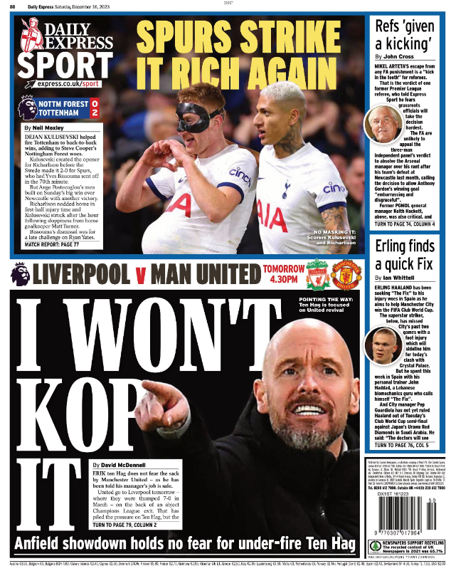 Express back page