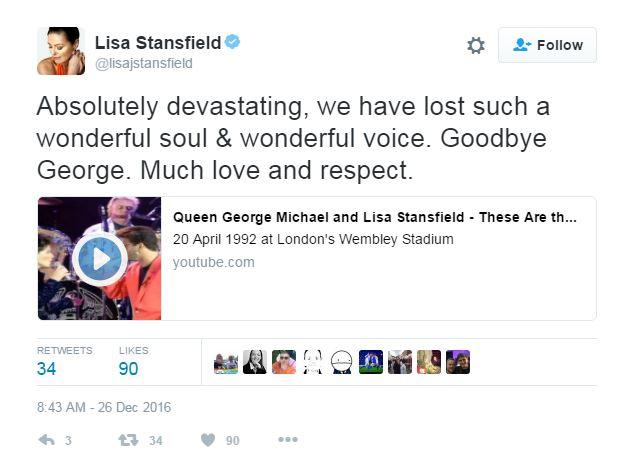 Lisa Stansfield tweets