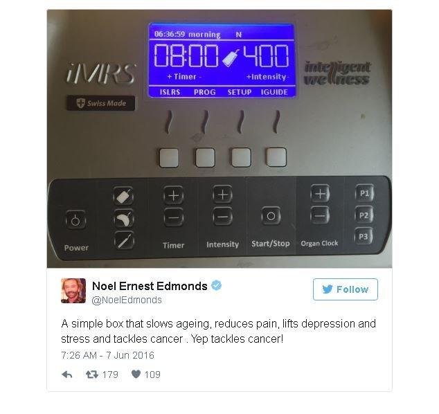 Noel Edmonds tweet