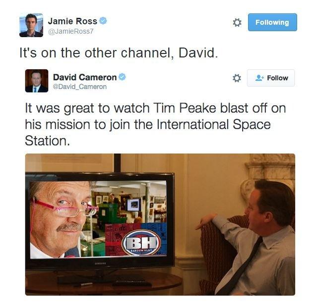 @JamieRoss7 tweets: It's on the other channel, David.