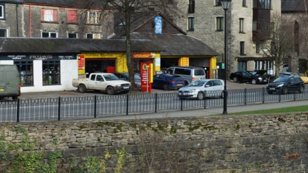 Current view of the River Kent in Kendal