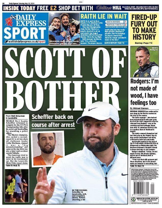 Daily Express back page