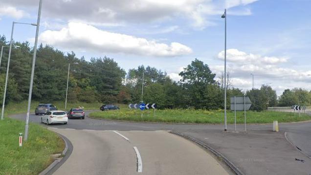 Cars travelling around Cowley Roundabout