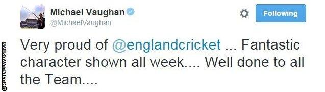 Michael Vaughan tweet