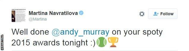 Martina Navratilova tweet snip