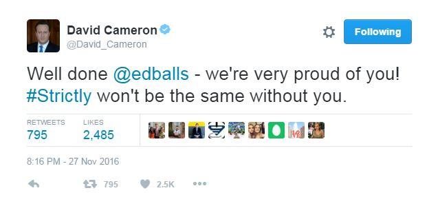 David Cameron tweets