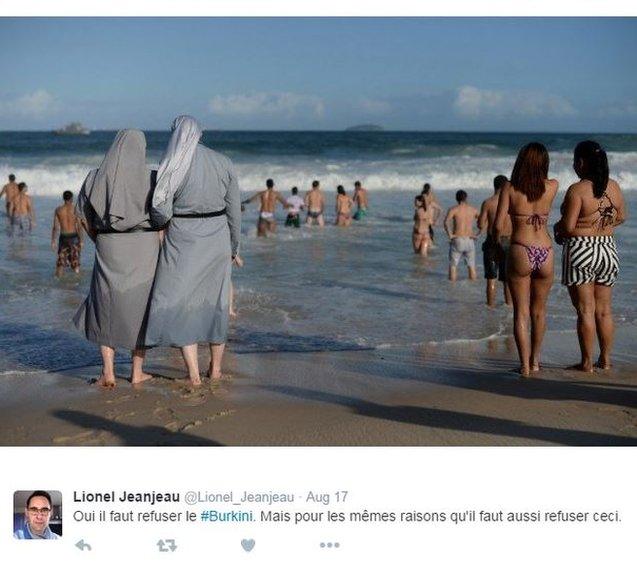 "Yes we need to ban the burkini. But for the same reasons that we also need to ban this."