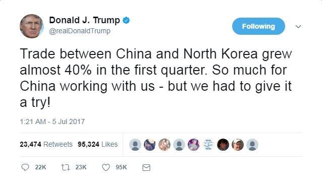 Donald Trump's tweet