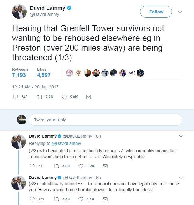 David Lammy tweet