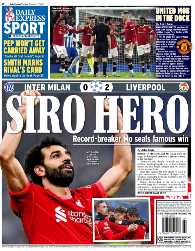 Express back page