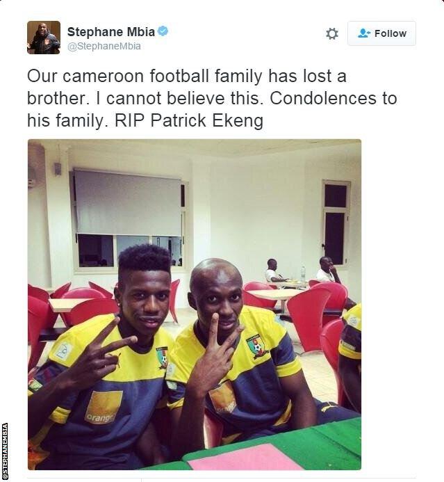 Stephane Mbia tweet