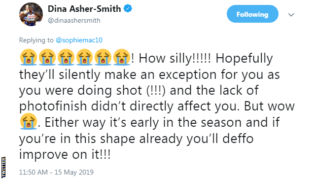 Dina Asher-Smith on Twitter