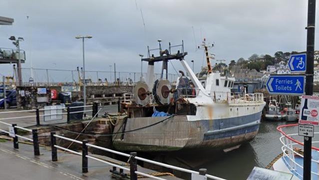 The boat in Brixham Harbour