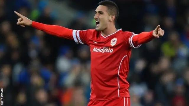 Federico Macheda celebrates