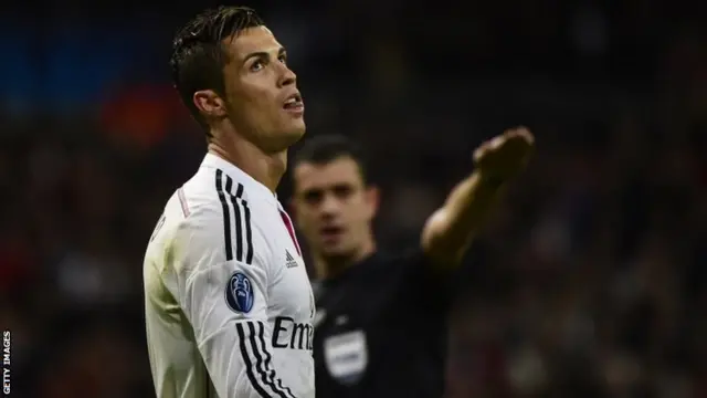 Cristiano Ronaldo looks on