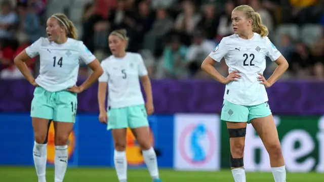 Iceland players dejected