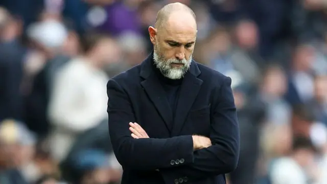 Igor Tudor looking dejected with his arms folded