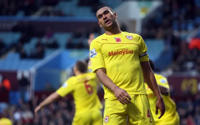 Steven Caulker in action for Cardiff