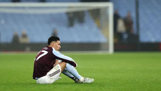 Morgan Rogers looks dejected