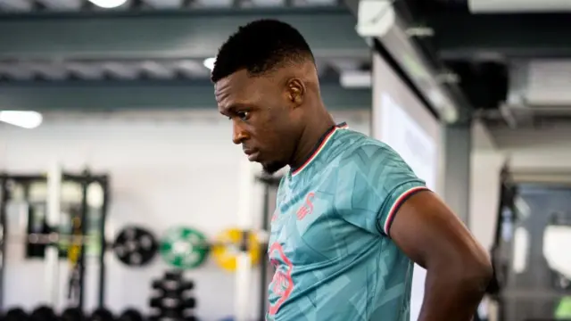Zeidane Inoussa at Swansea's training ground