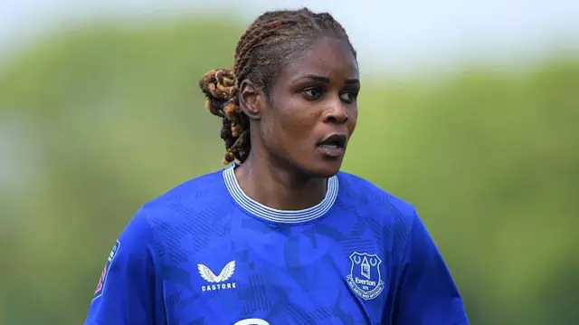Kelly Gago playing for Everton