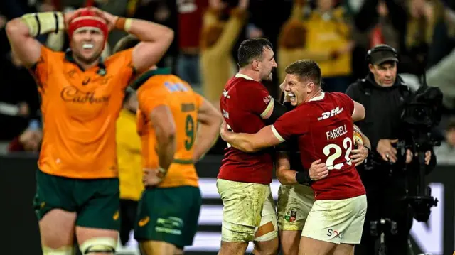 The Lions clinched the series with a 29-26 victory over Australia in front of a record Lions crowd of 90,307 at the MCG