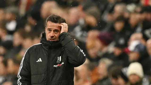 Marco Silva watches the action from the touchline