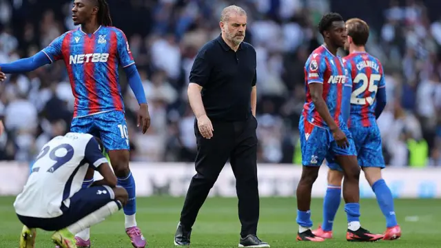 Ange Postecoglou after the Premier League match between Tottenham and Crystal Palace.